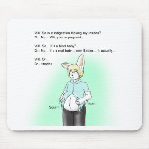 Pelzhäschen prenancy mousepad
