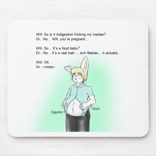 Pelzhäschen prenancy mousepad (Vorne)