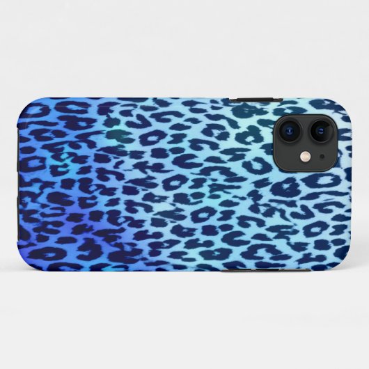 Pelzhaut aus Leopardenblättern Case-Mate iPhone Hülle (Rückseite (Horizontal))