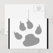 pelziger Hund Postkarte (Vorne/Hinten)