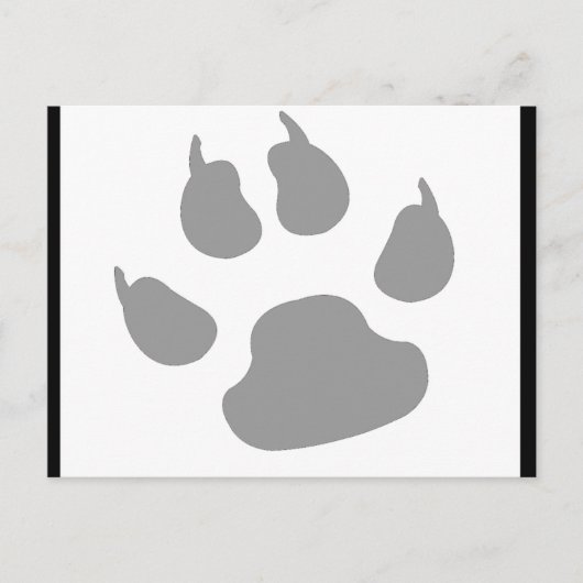 pelziger Hund Postkarte (Vorderseite)
