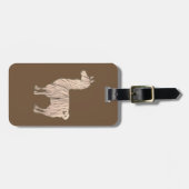 Pelzlama-Gepäckanhänger Gepäckanhänger (Vorderseite horizontal)