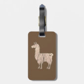 Pelzlama-Gepäckanhänger Gepäckanhänger (Rückseite vertikal)