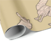 Pelzlama-Packpapier Geschenkpapier (Rolleneckpunkt)
