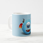 Pelzmonster Kaffeetasse (Vorderseite Links)