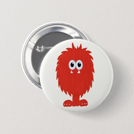 Pelzmonster-Knopf Button (Vorne & Hinten)