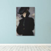 Pelzmütze Leinwanddruck (Insitu (Holzboden))