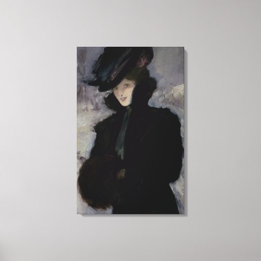 Pelzmütze Leinwanddruck (Vorderseite)