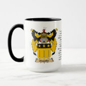 Pelzmützen-Familien-Wappen Tasse (Links)