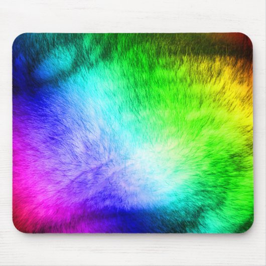 Pelzregenbogenkopie Mousepad (Vorne)