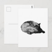 Pelzspur ruhig postkarte (Vorne/Hinten)
