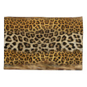 Pelzstruktur: Fuchs und Leopard. Kissenbezug (Rückseite)