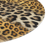 Pelzstruktur: Fuchs und Leopard. Schneidebrett (Ecke)