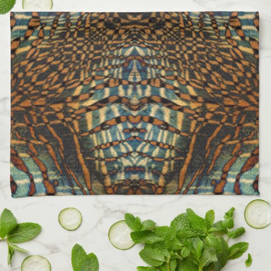 Pelztiermuster Geschirrtuch (Gefaltet)