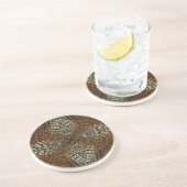 Pelztiermuster Getränkeuntersetzer (Seite)