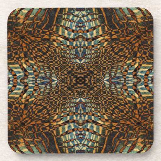 Pelztiermuster Getränkeuntersetzer (Vorderseite)