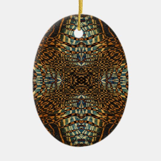Pelztiermuster Keramikornament (Vorne)