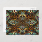 Pelztiermuster Postkarte (Vorne/Hinten)