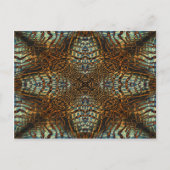 Pelztiermuster Postkarte (Vorderseite)