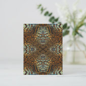 Pelztiermuster Postkarte (Stehend Vorderseite)