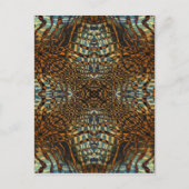 Pelztiermuster Postkarte (Vorderseite)