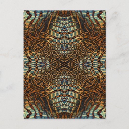 Pelztiermuster Postkarte (Vorderseite)