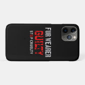 Pelzträger schuldig Case-Mate iPhone hülle (Rückseite (Horizontal))