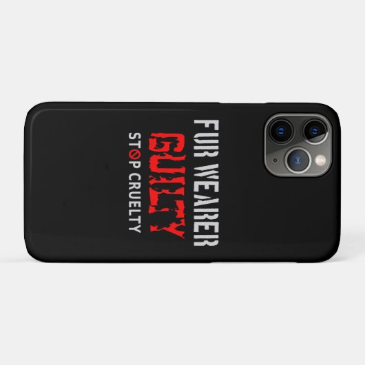 Pelzträger schuldig Case-Mate iPhone hülle (Rückseite (Horizontal))