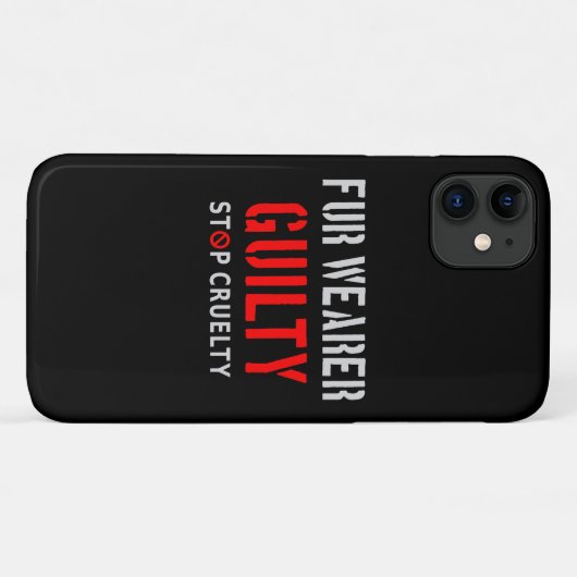 Pelzträger schuldig Case-Mate iPhone hülle (Rückseite (Horizontal))