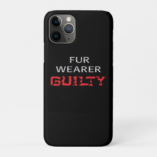 Pelzträger schuldig Case-Mate iPhone hülle (Rückseite)