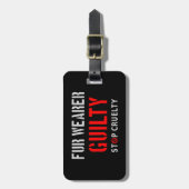 Pelzträger schuldig gepäckanhänger (Vorderseite vertikal)