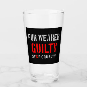 Pelzträger schuldig glas