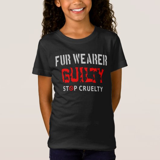 Pelzträger schuldig T-Shirt (Vorderseite)
