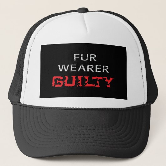 Pelzträger schuldig truckerkappe (Vorderseite)
