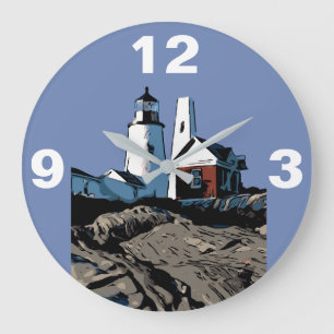 PEMAQUID LIGHT-PUNKT GROßE WANDUHR