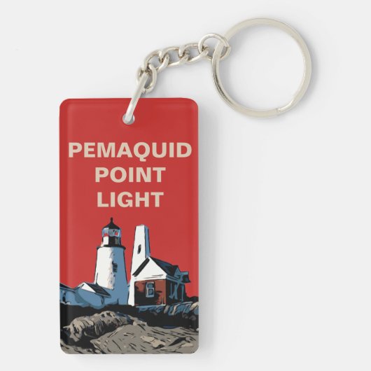 PEMAQUID LIGHT-PUNKT SCHLÜSSELANHÄNGER (Rückseite)