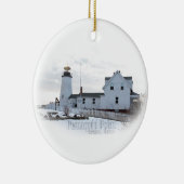 Pemaquid Lighthouse Keramik Ornament (Rechts)