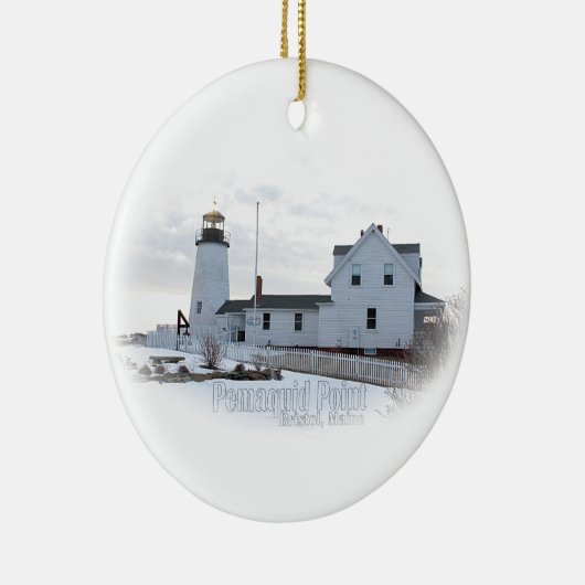 Pemaquid Lighthouse Keramik Ornament (Rechts)