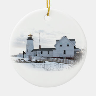 Pemaquid Lighthouse Keramik Ornament