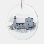 Pemaquid Lighthouse Keramik Ornament (Links)