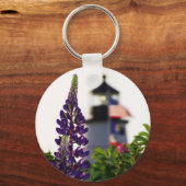 Pemaquid Lupin im Ferne Schlüsselanhänger (Rückseite)
