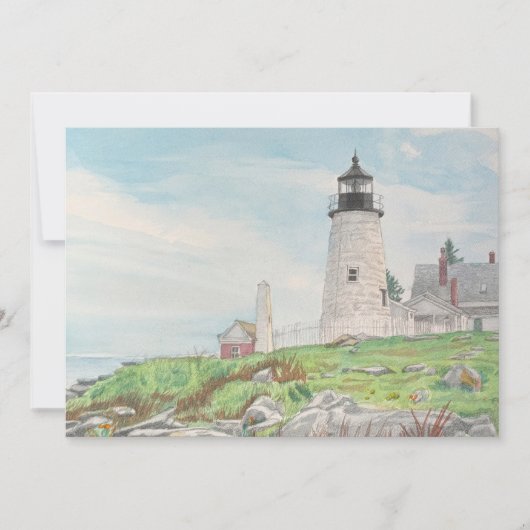 Pemaquid Point Aquarell (Vorderseite)
