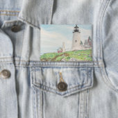Pemaquid Point Aquarell Button (Insitu)