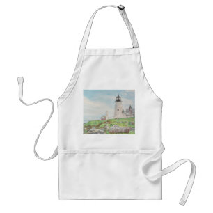 Pemaquid Point Aquarell Schürze
