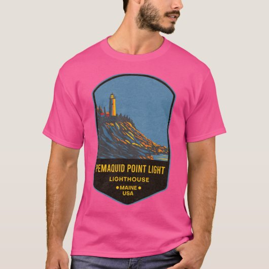 Pemaquid Point Leuchtturm 2 T-Shirt (Vorderseite)