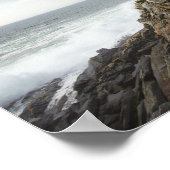Pemaquid Point Leuchtturm auf einer Felshälfte Poster (Ecke)