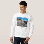 Pemaquid Point Leuchtturm, Bristol Maine Sweatshirt (Vorne ganz)