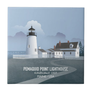 Pemaquid Point Leuchtturm Fliese