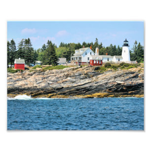 Pemaquid Point Leuchtturm Maine Foto Print