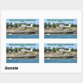 Pemaquid Point Leuchtturm, Maine Stickers (Blatt)